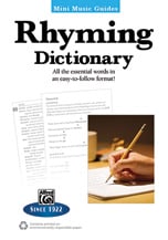 Rhyming Dictionary book cover